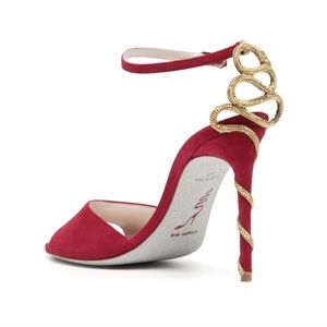 New in Box Rene Caovila Red Heels 39
